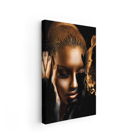 Tablou Canvas Gold Splash - clevny.ro