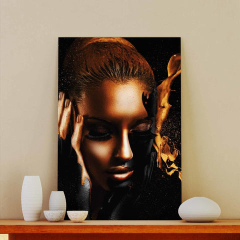 Tablou Canvas Gold Splash - clevny.ro