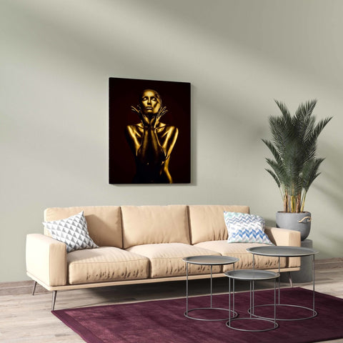 Tablou Canvas Gold Woman - clevny.ro