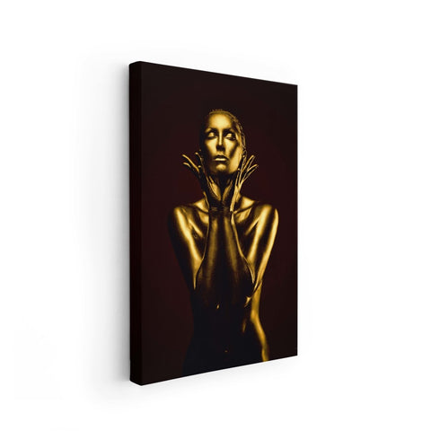 Tablou Canvas Gold Woman - clevny.ro
