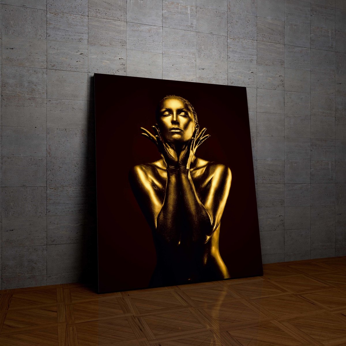 Tablou Canvas Gold Woman - clevny.ro