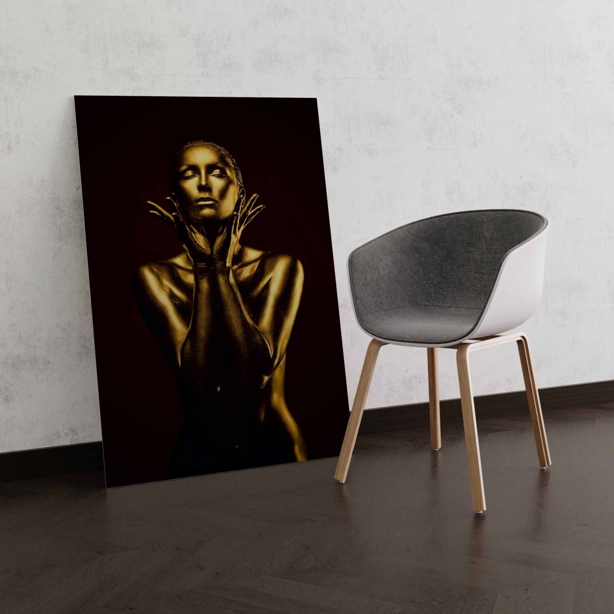 Tablou Canvas Gold Woman - clevny.ro