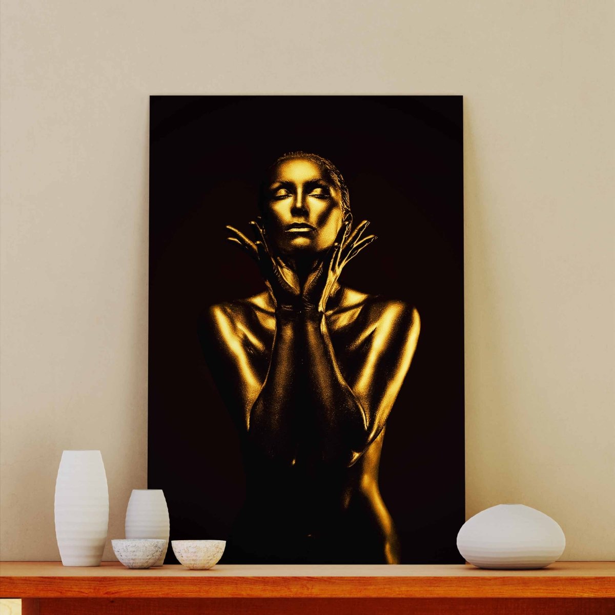 Tablou Canvas Gold Woman - clevny.ro