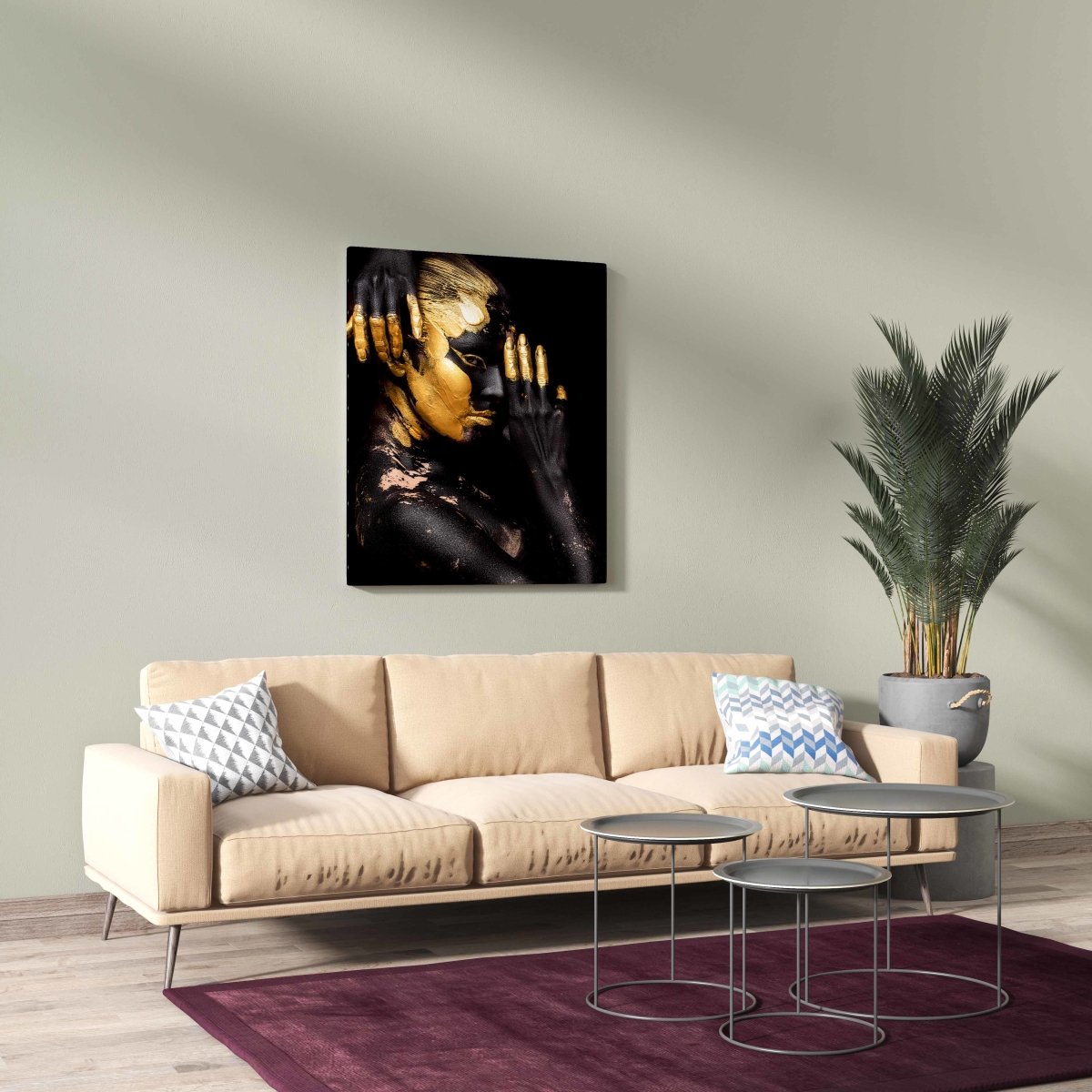 Tablou Canvas Golden Posture - clevny.ro