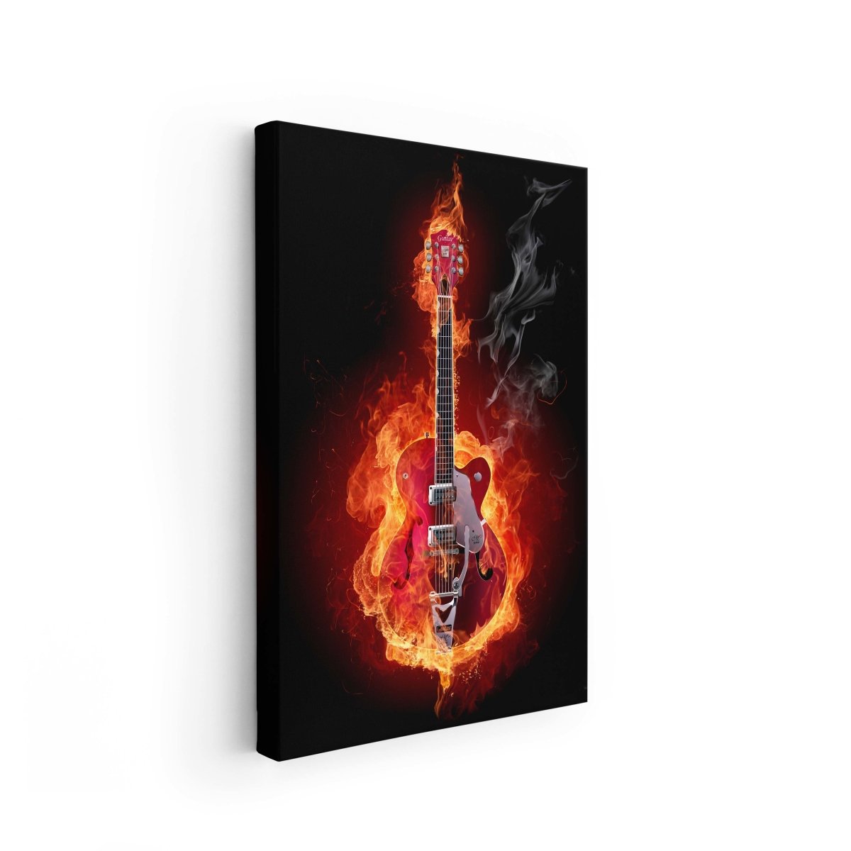 Tablou Canvas Guitar on Fire - clevny.ro