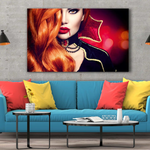 Tablou Canvas Halloween Vampire Woman - clevny.ro