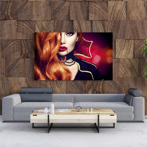 Tablou Canvas Halloween Vampire Woman - clevny.ro