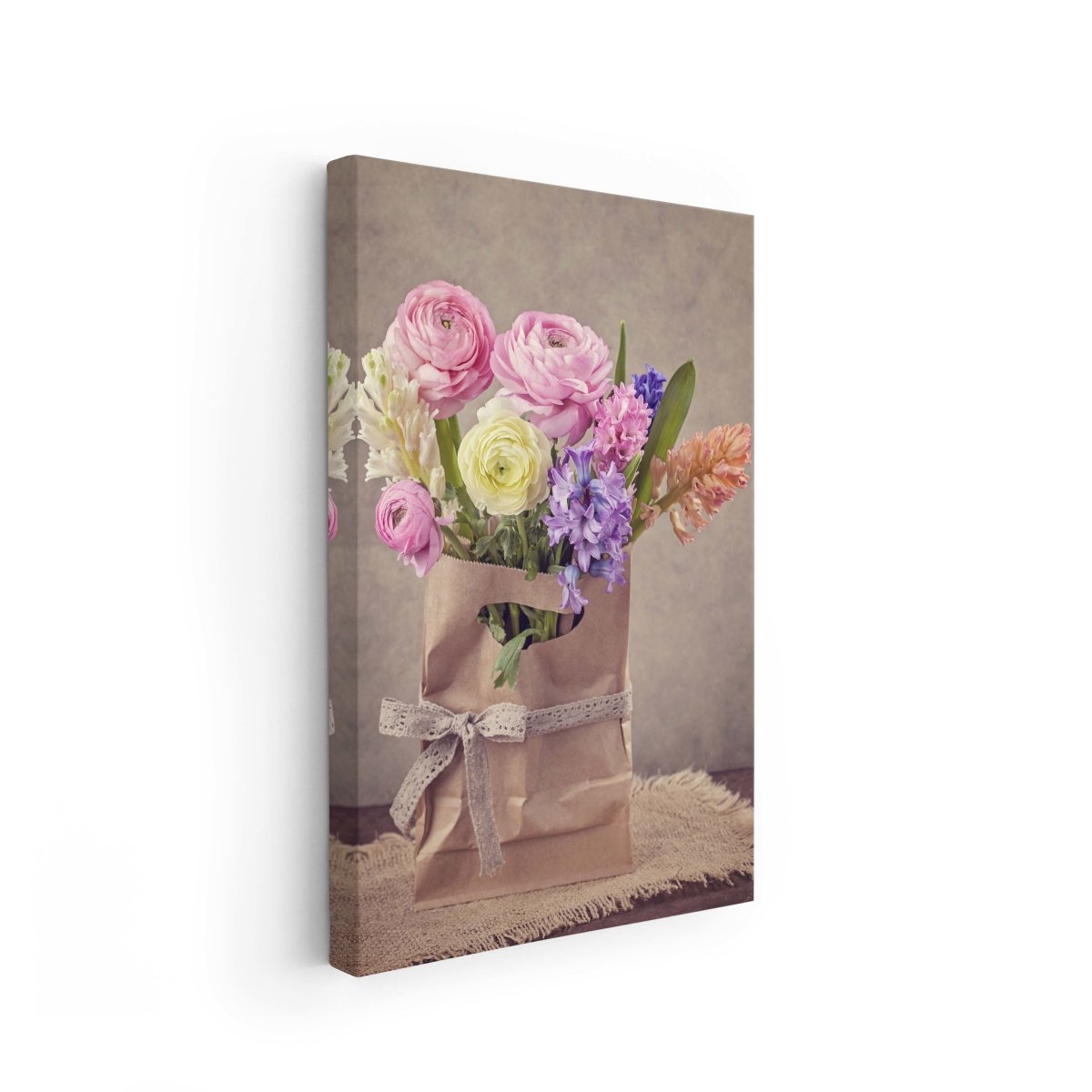 Tablou Canvas Hyacinths and Ranunculus Flowers - clevny.ro