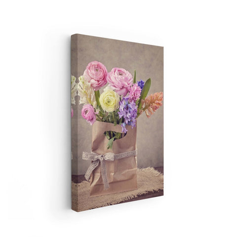 Tablou Canvas Hyacinths and Ranunculus Flowers - clevny.ro