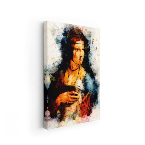 Tablou Canvas Lady with an Ermine - clevny.ro