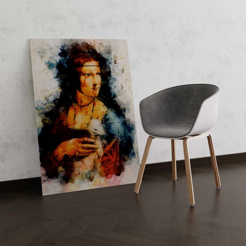 Tablou Canvas Lady with an Ermine - clevny.ro