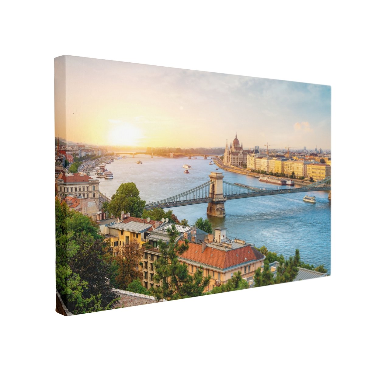Tablou Canvas Landmarks of Budapest - clevny.ro