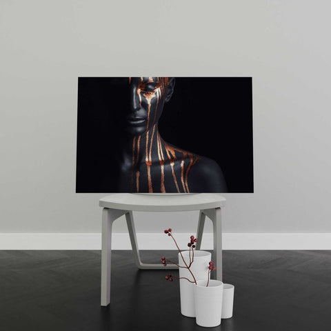 Tablou Canvas Leaking Gold Paint - clevny.ro
