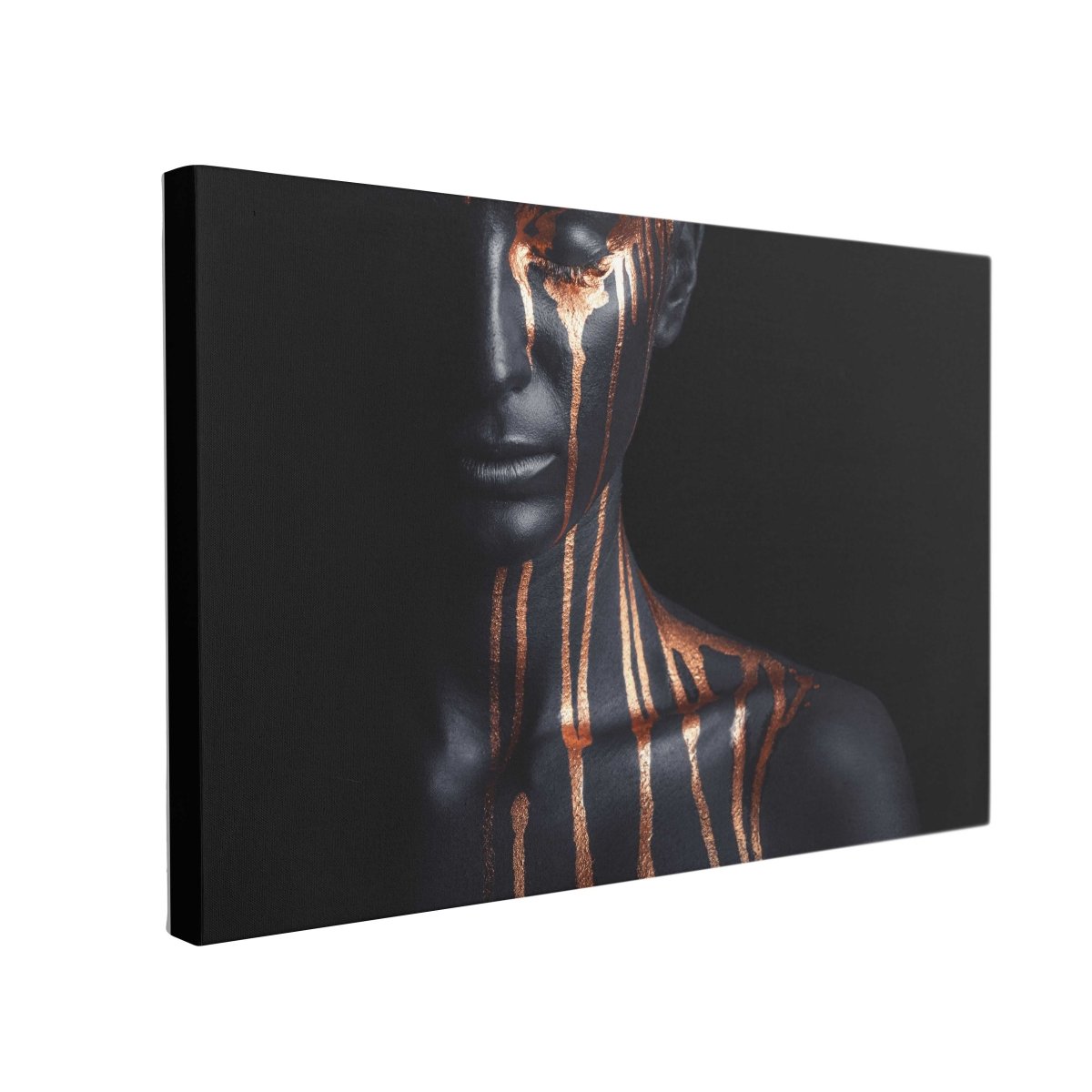 Tablou Canvas Leaking Gold Paint - clevny.ro
