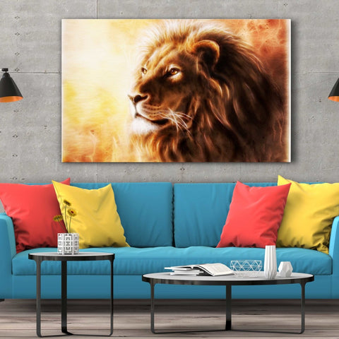 Tablou Canvas Lion Fractal - clevny.ro