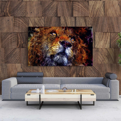 Tablou Canvas Lion Sauvage - clevny.ro