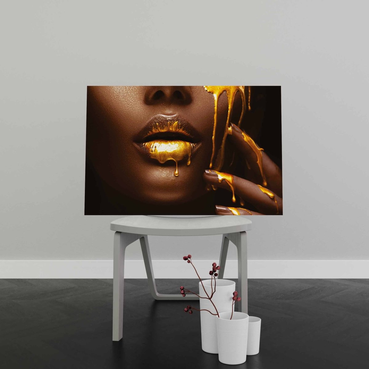 Tablou Canvas Liquid Gold - clevny.ro