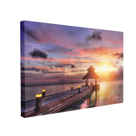 Tablou Canvas Maldives Sunset - clevny.ro