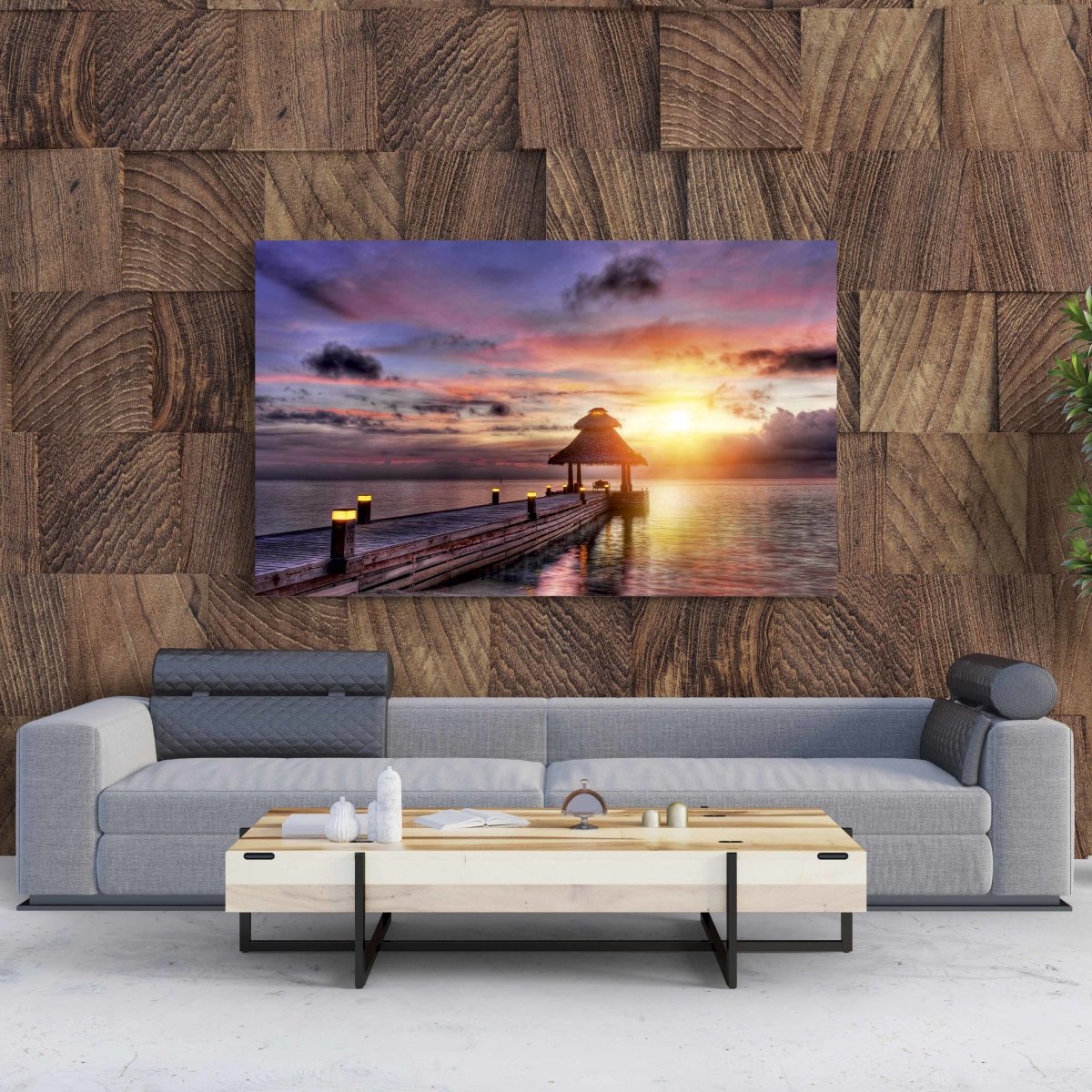 Tablou Canvas Maldives Sunset - clevny.ro