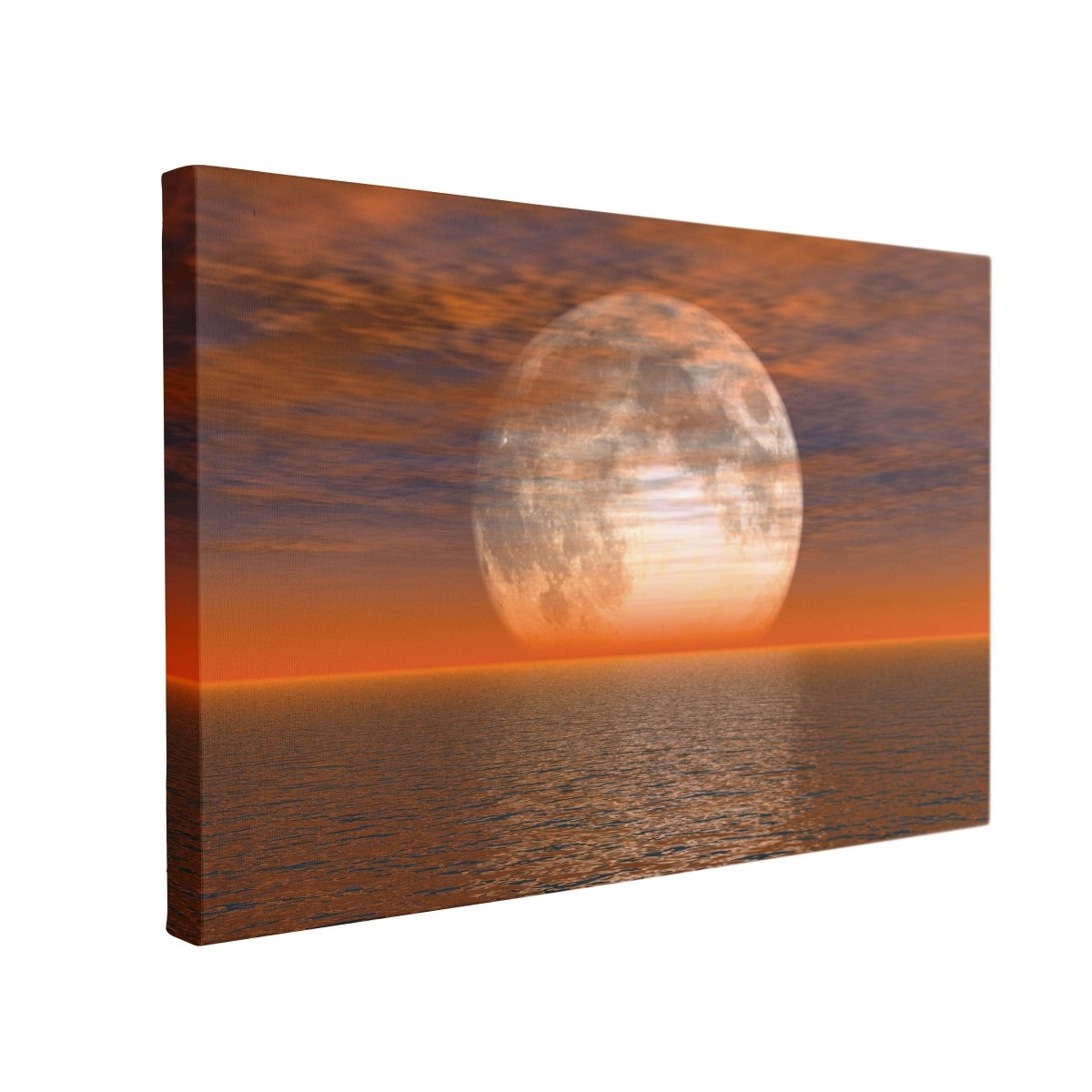 Tablou Canvas Moon on Night Sea - clevny.ro