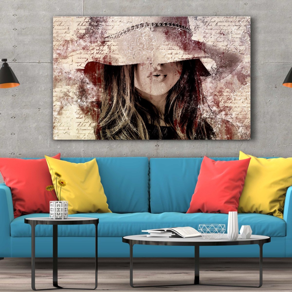 Tablou Canvas Mysterious Woman - clevny.ro