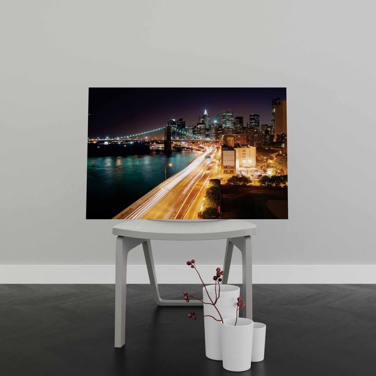 Tablou Canvas Night Light City - clevny.ro