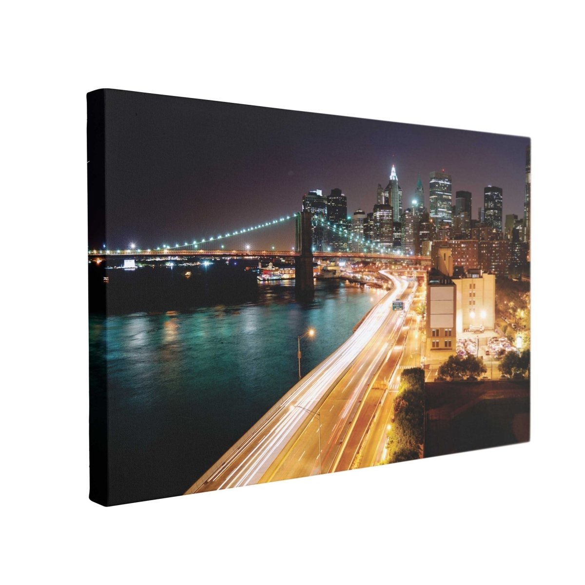 Tablou Canvas Night Light City - clevny.ro