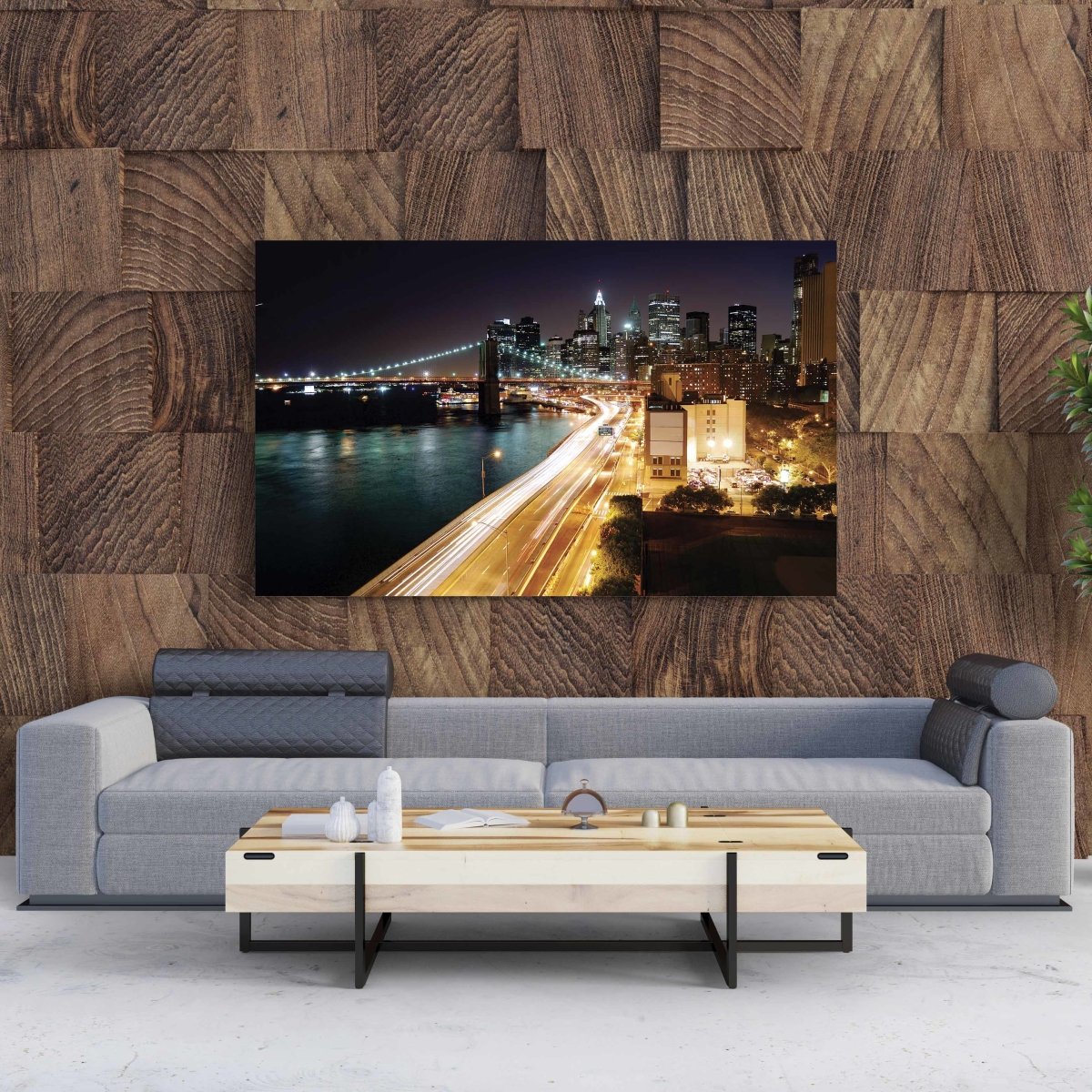 Tablou Canvas Night Light City - clevny.ro