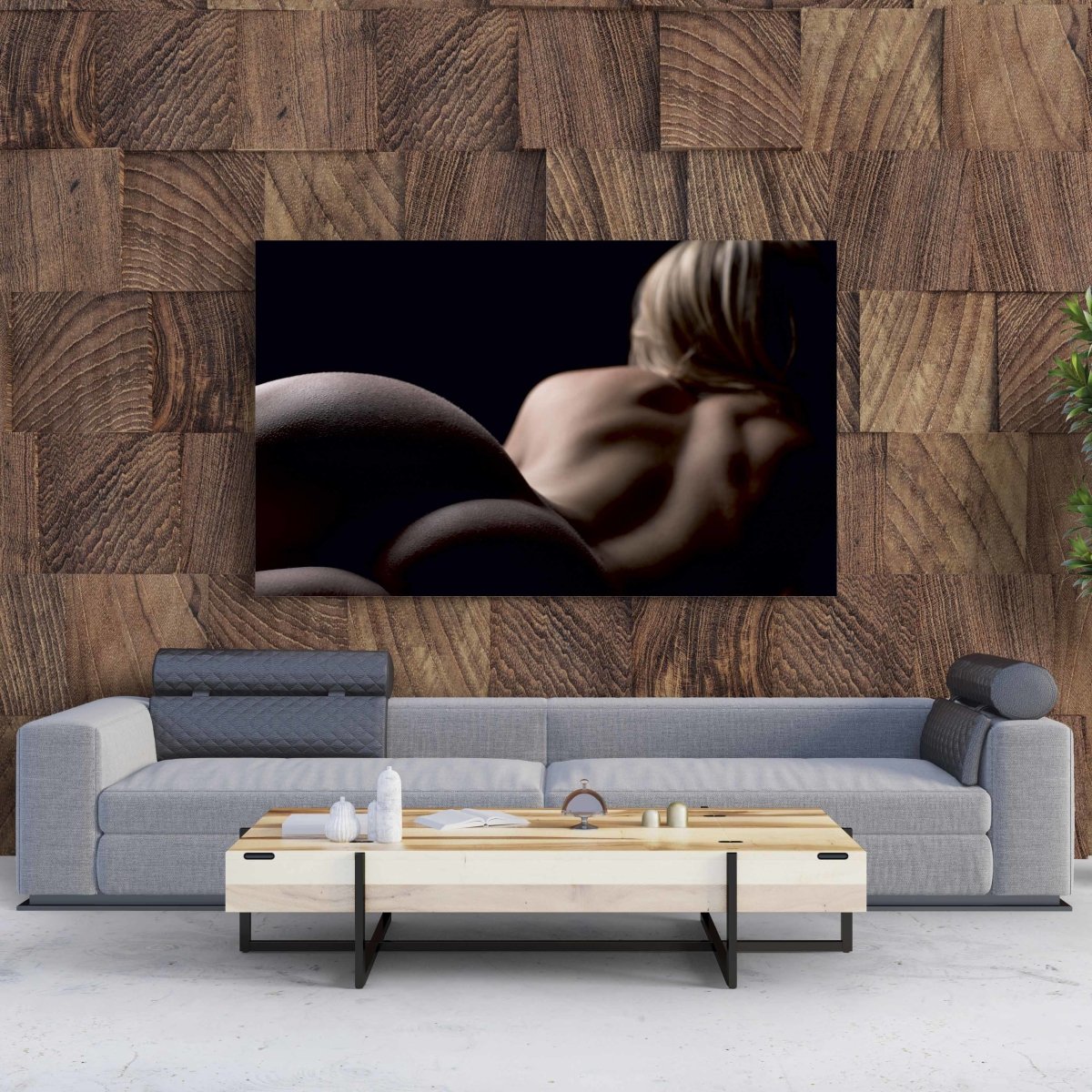 Tablou Canvas Nude Blonde Woman - clevny.ro