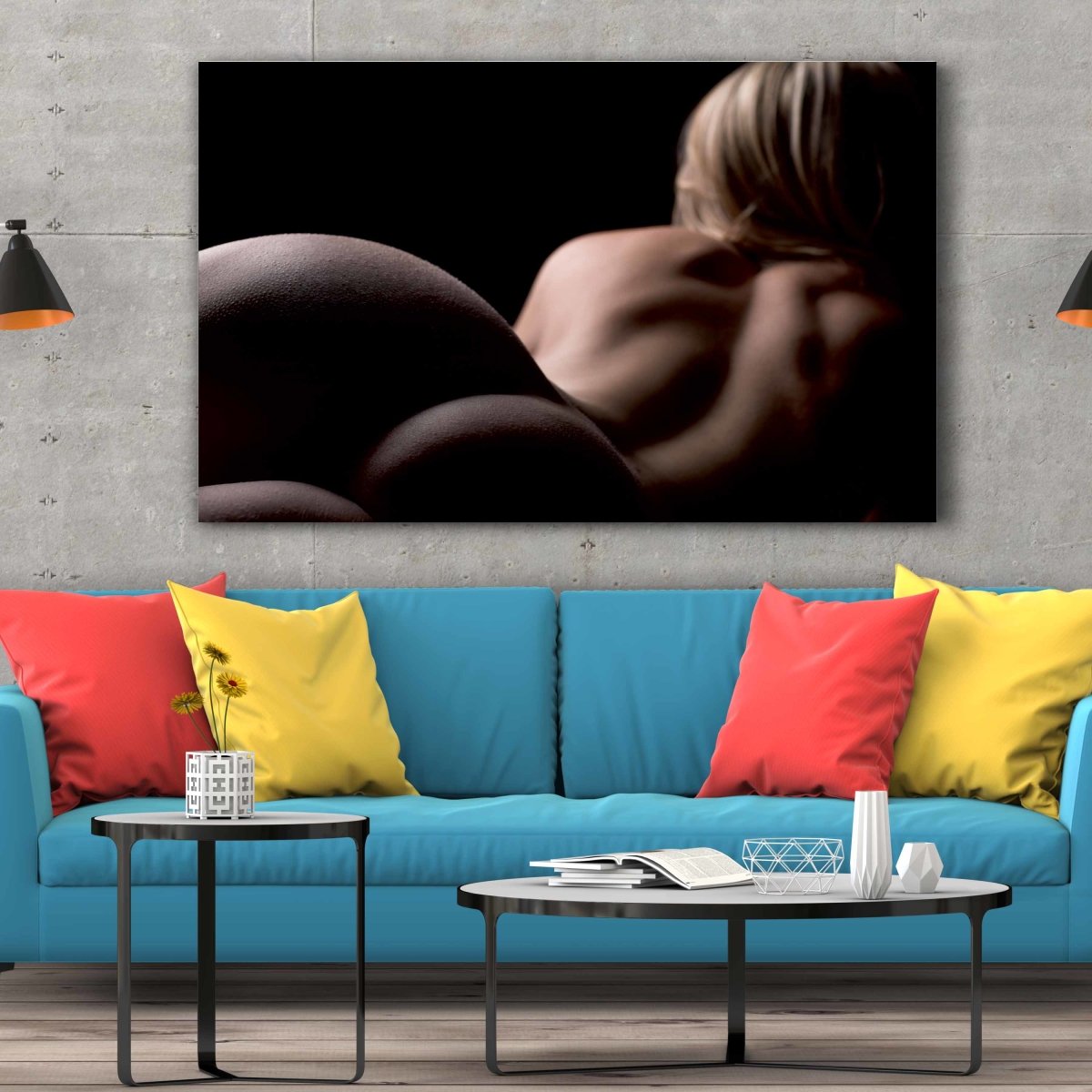 Tablou Canvas Nude Blonde Woman - clevny.ro