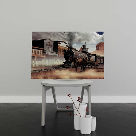 Tablou Canvas Old Western Town - clevny.ro