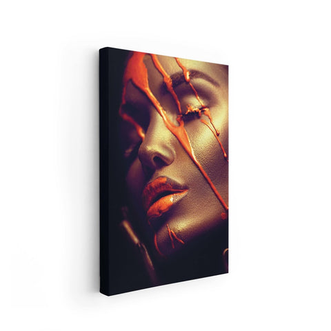 Tablou Canvas Orange Face - clevny.ro