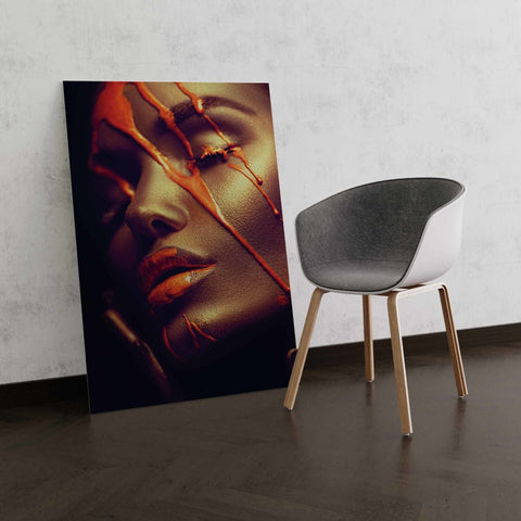 Tablou Canvas Orange Face - clevny.ro