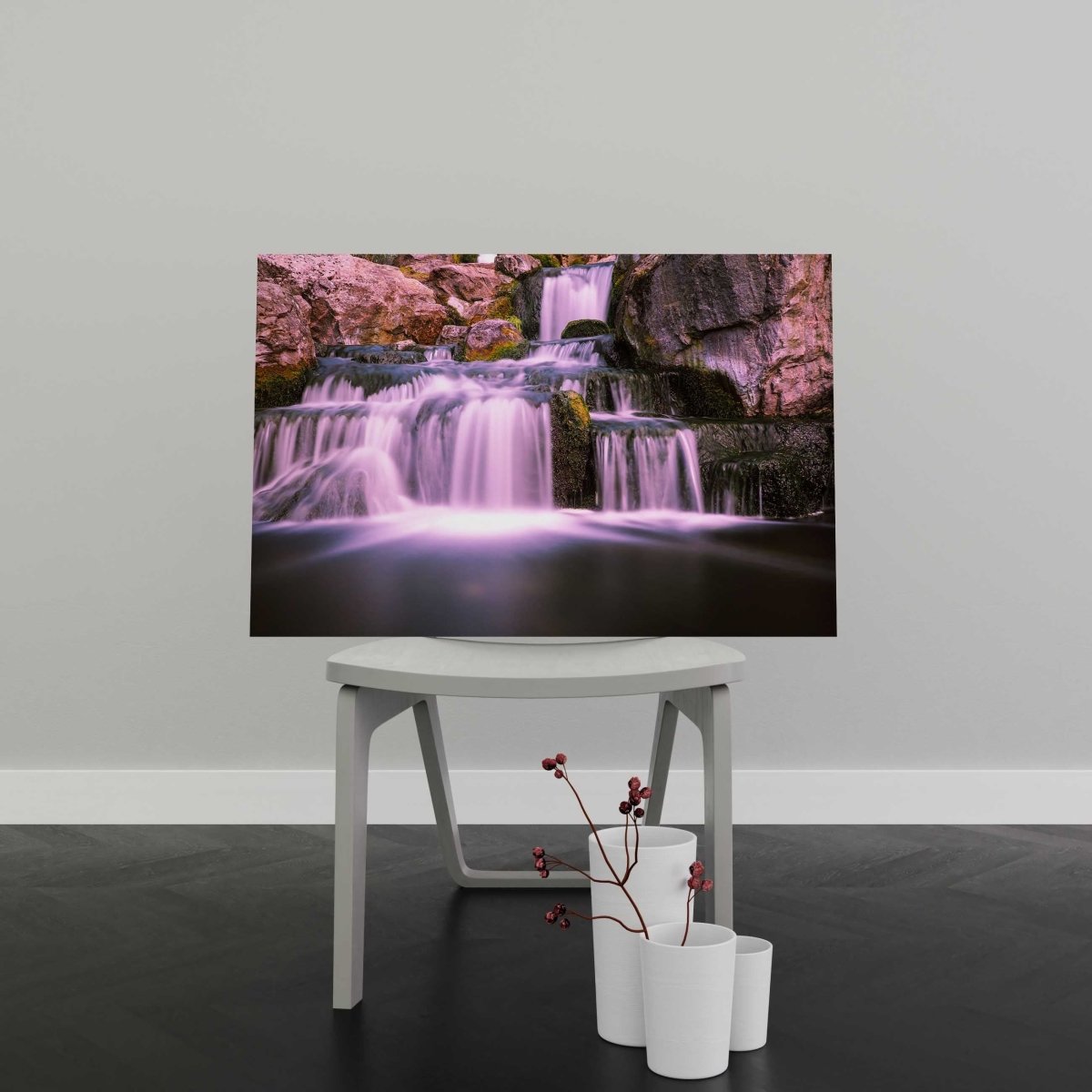 Tablou Canvas Pink Waterfall - clevny.ro