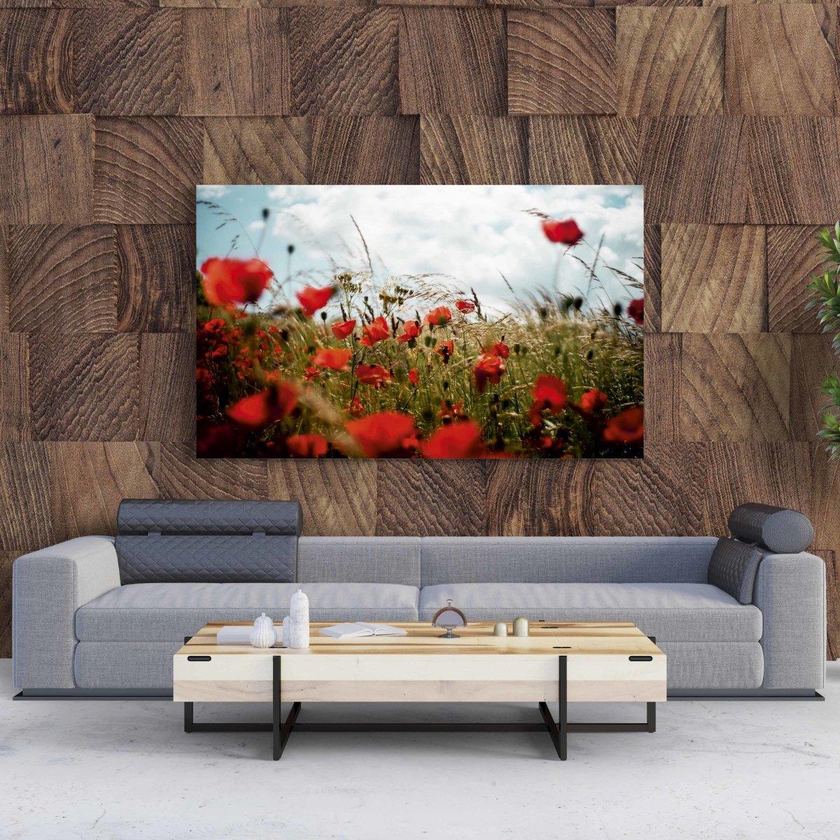 Tablou Canvas Poppies in the Wheat Field - clevny.ro