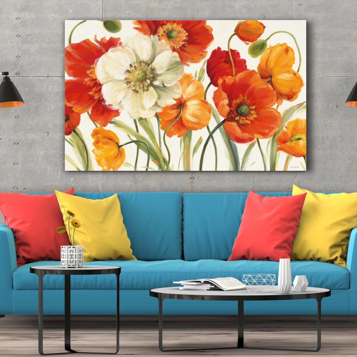 Tablou Canvas Poppies Melody I by Winston Porter - clevny.ro