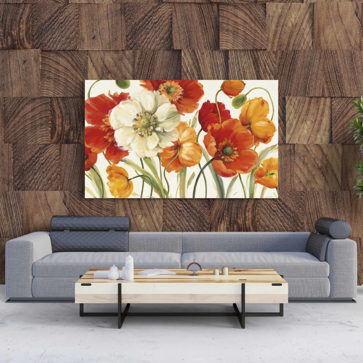 Tablou Canvas Poppies Melody I by Winston Porter - clevny.ro