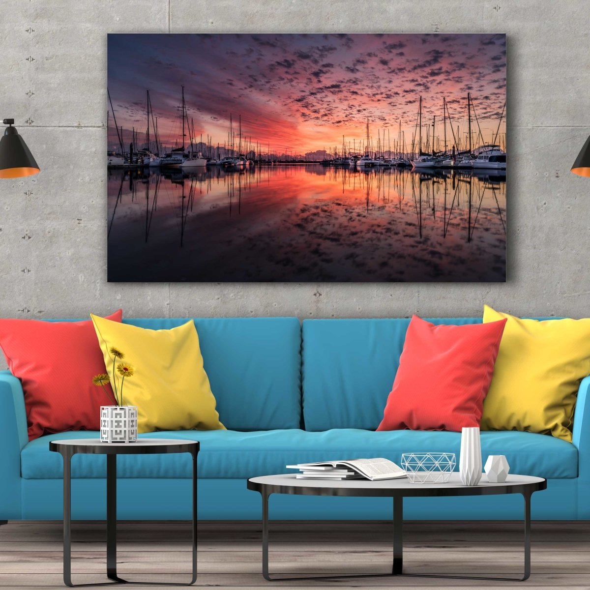 Tablou Canvas Port de Saint Raphael - clevny.ro