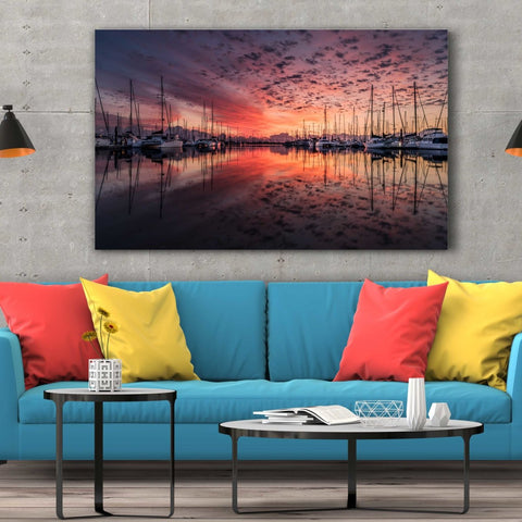 Tablou Canvas Port de Saint Raphael - clevny.ro