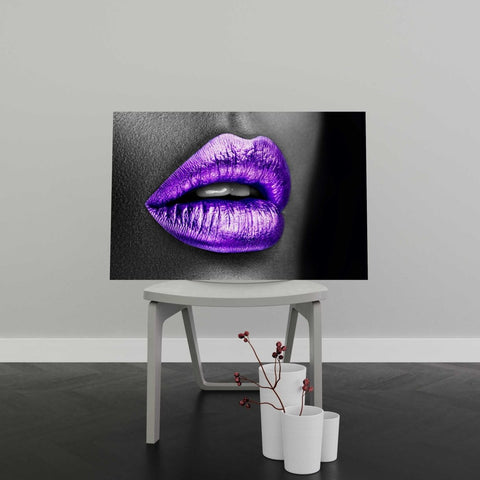 Tablou Canvas Purple Lips - clevny.ro