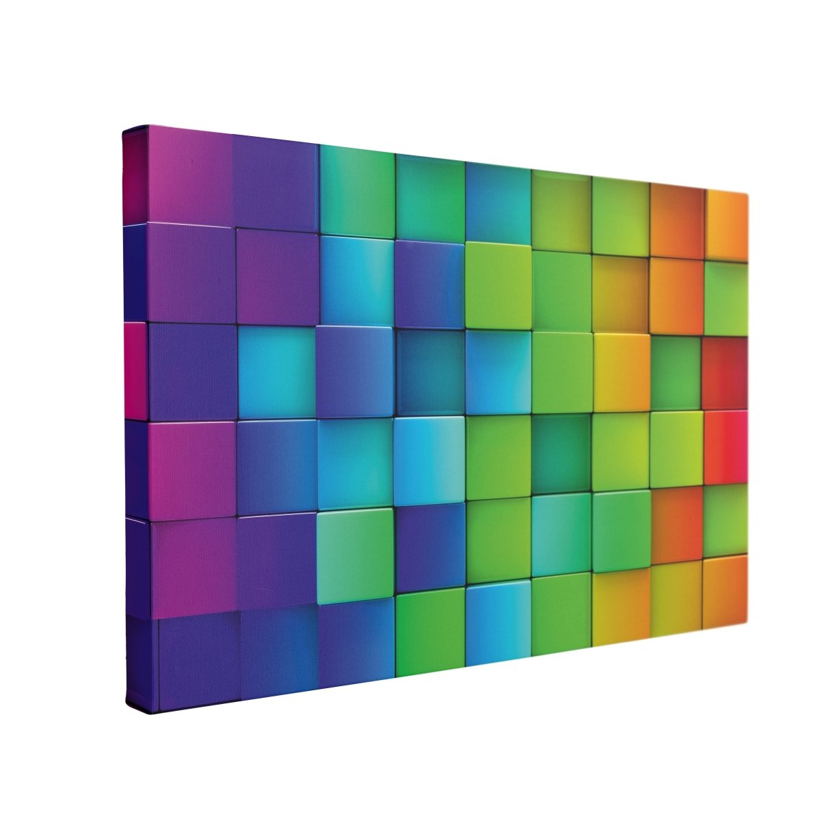 Tablou Canvas Rainbow of Colorful Blocks - clevny.ro
