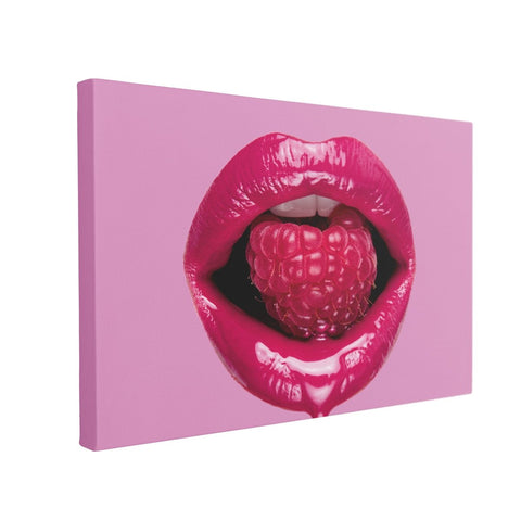 Tablou Canvas Raspberry Lip - clevny.ro