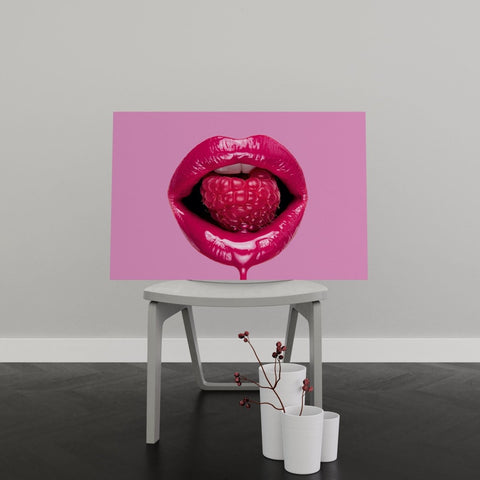 Tablou Canvas Raspberry Lip - clevny.ro
