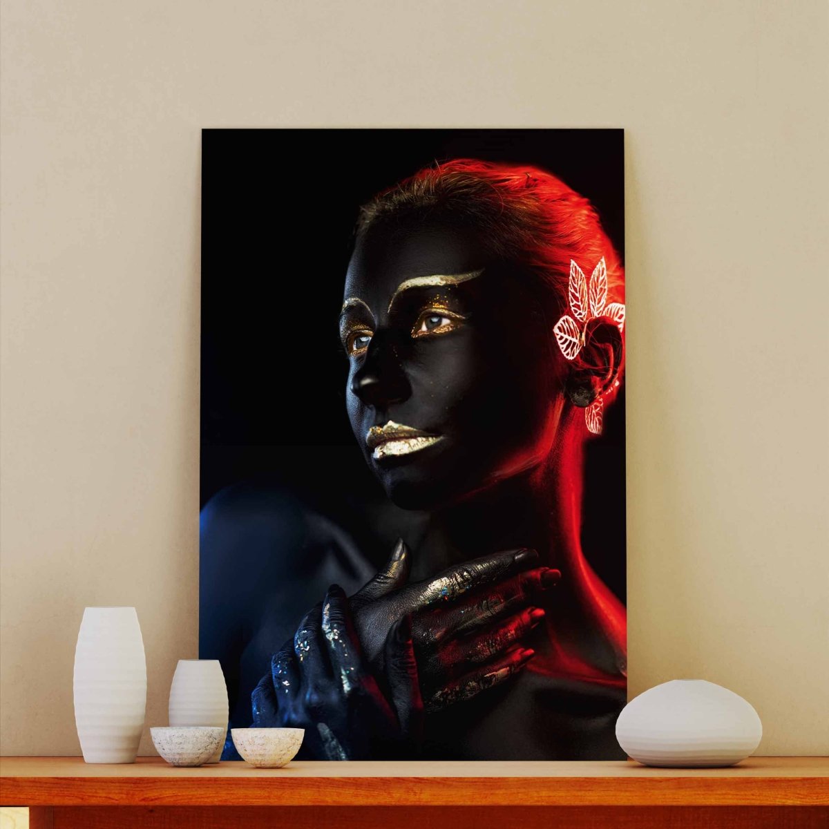 Tablou Canvas Red Body Painting - clevny.ro
