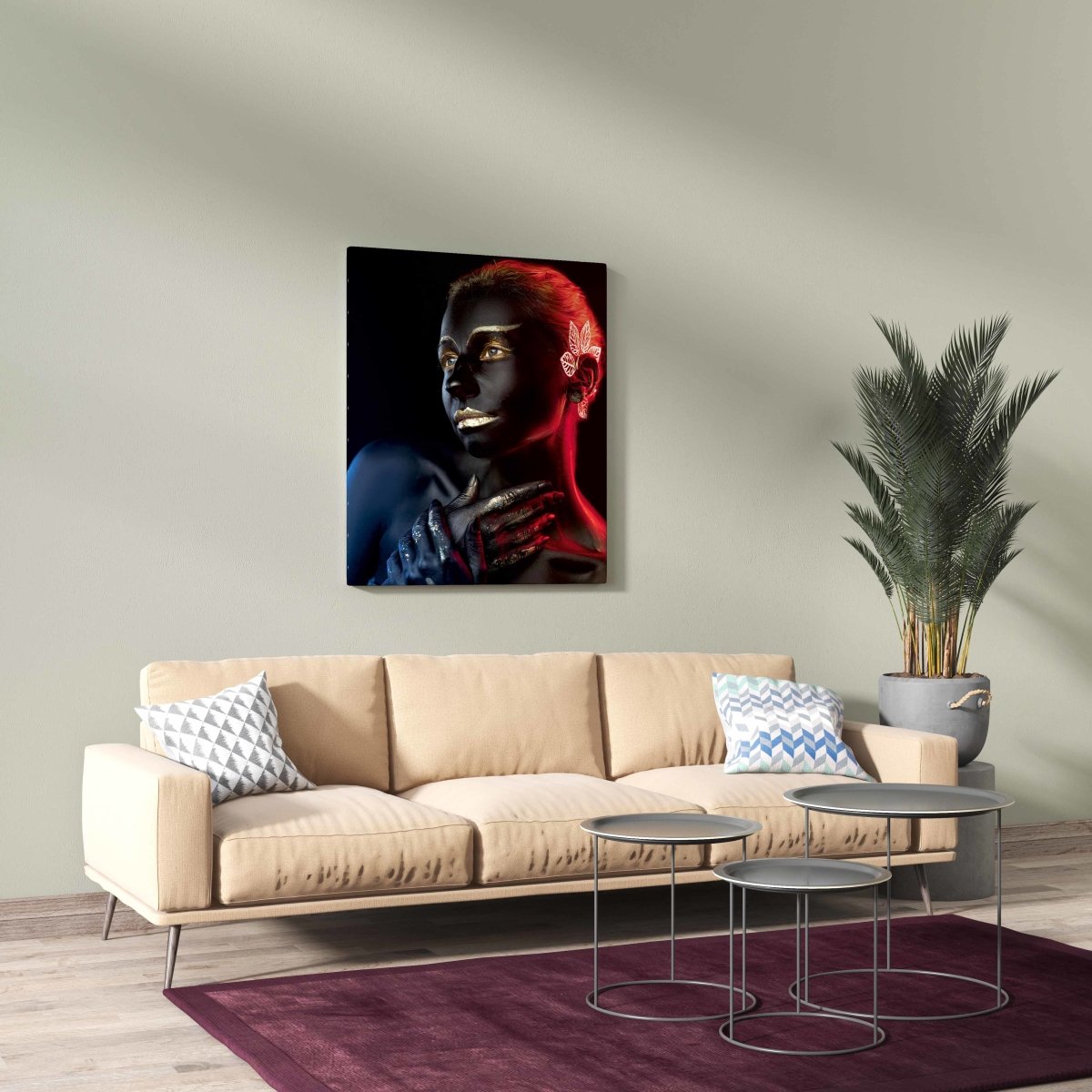 Tablou Canvas Red Body Painting - clevny.ro