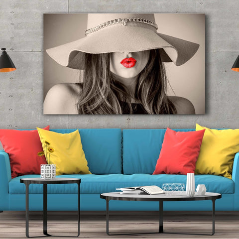 Tablou Canvas Red Lips - clevny.ro