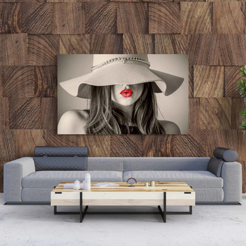 Tablou Canvas Red Lips - clevny.ro