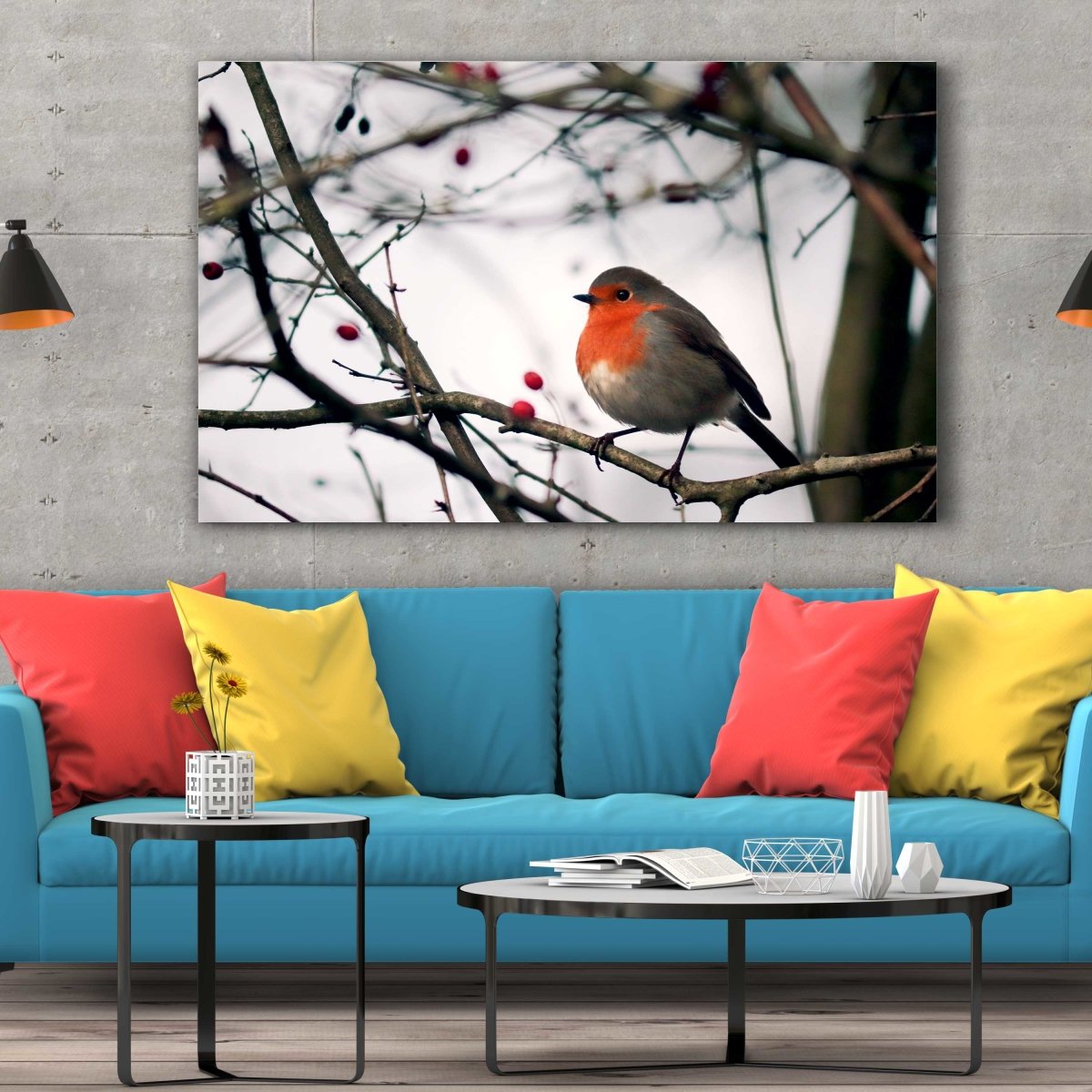 Tablou Canvas Robin Bird - clevny.ro