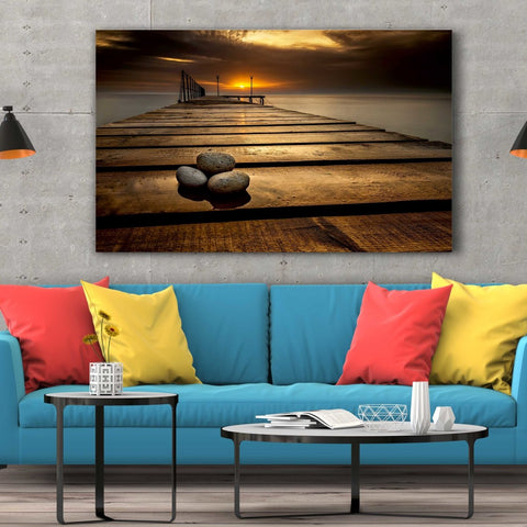 Tablou Canvas Sea Sunset in Varna, Bulgaria - clevny.ro