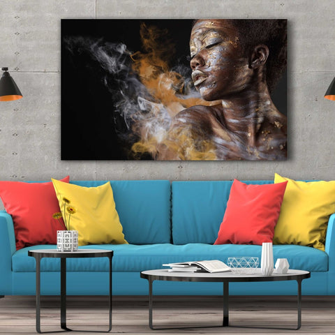 Tablou Canvas Silver and Gold Make-up and Body - clevny.ro